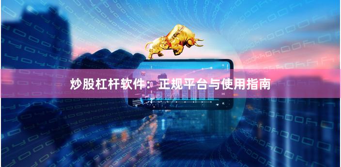 炒股杠杆软件：正规平台与使用指南
