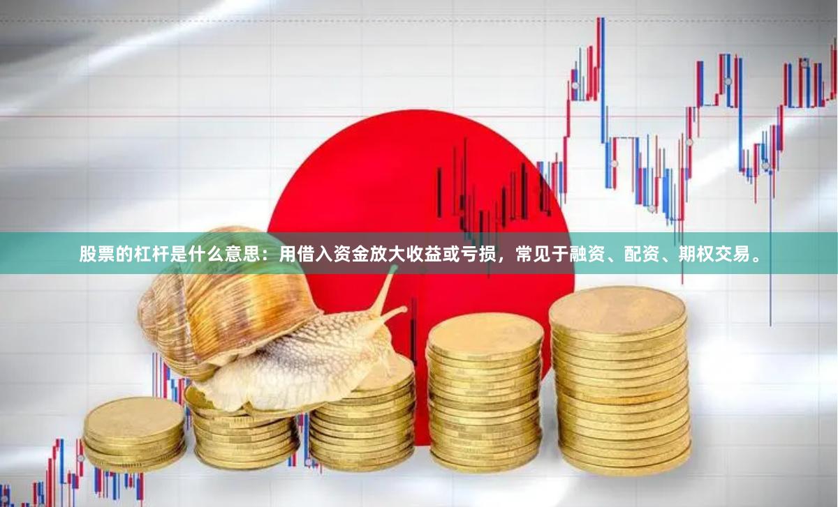 股票的杠杆是什么意思：用借入资金放大收益或亏损，常见于融资、配资、期权交易。